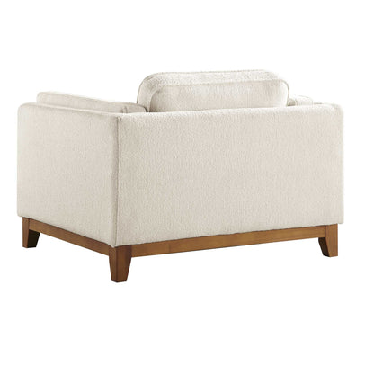 Canapé Dipley en tissu bouclé beige, 1 place