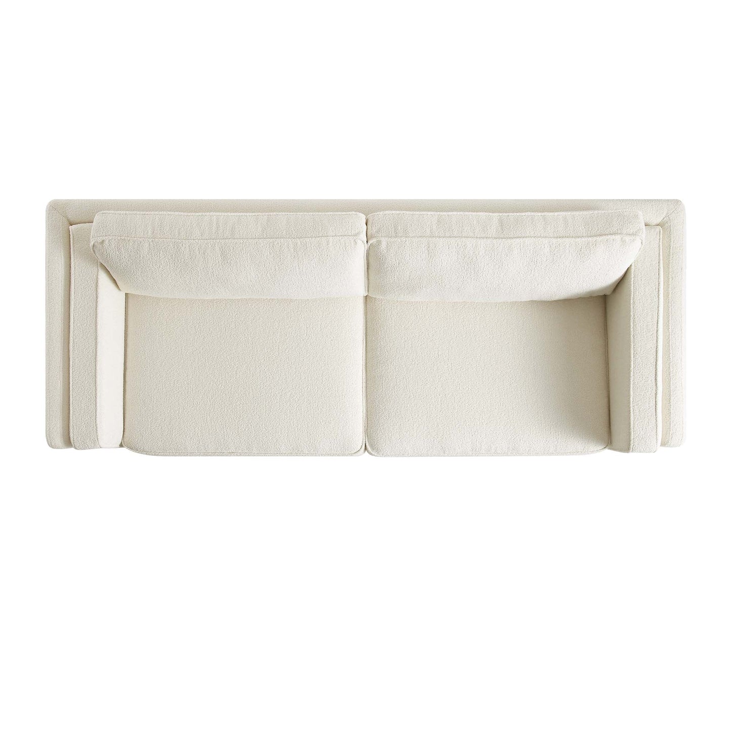 Canapé Dipley en tissu bouclé beige, 3 places