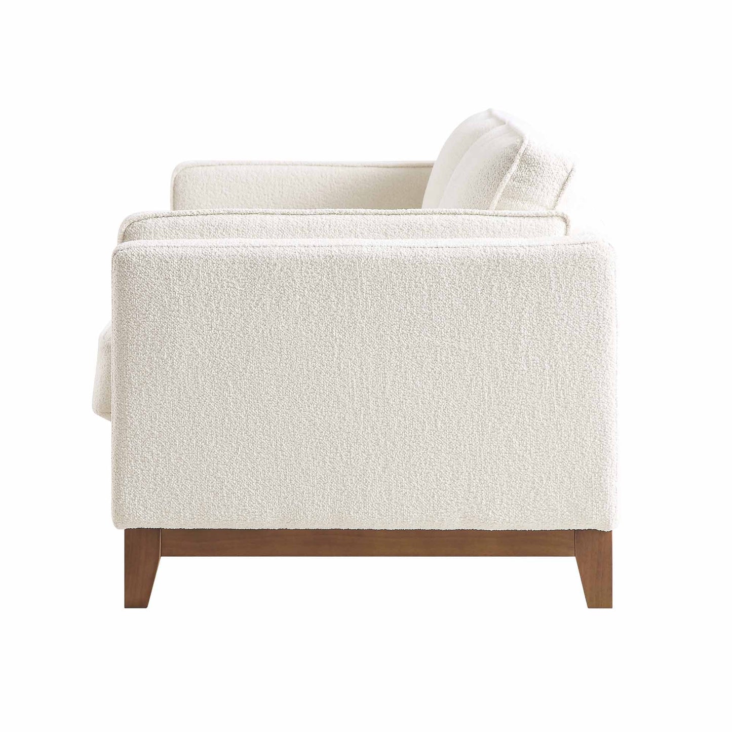 Canapé Dipley en tissu bouclé beige, 3 places