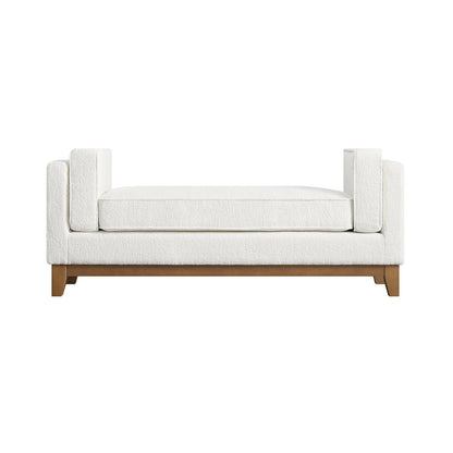 Banc rembourré Dipley Beige Boucle