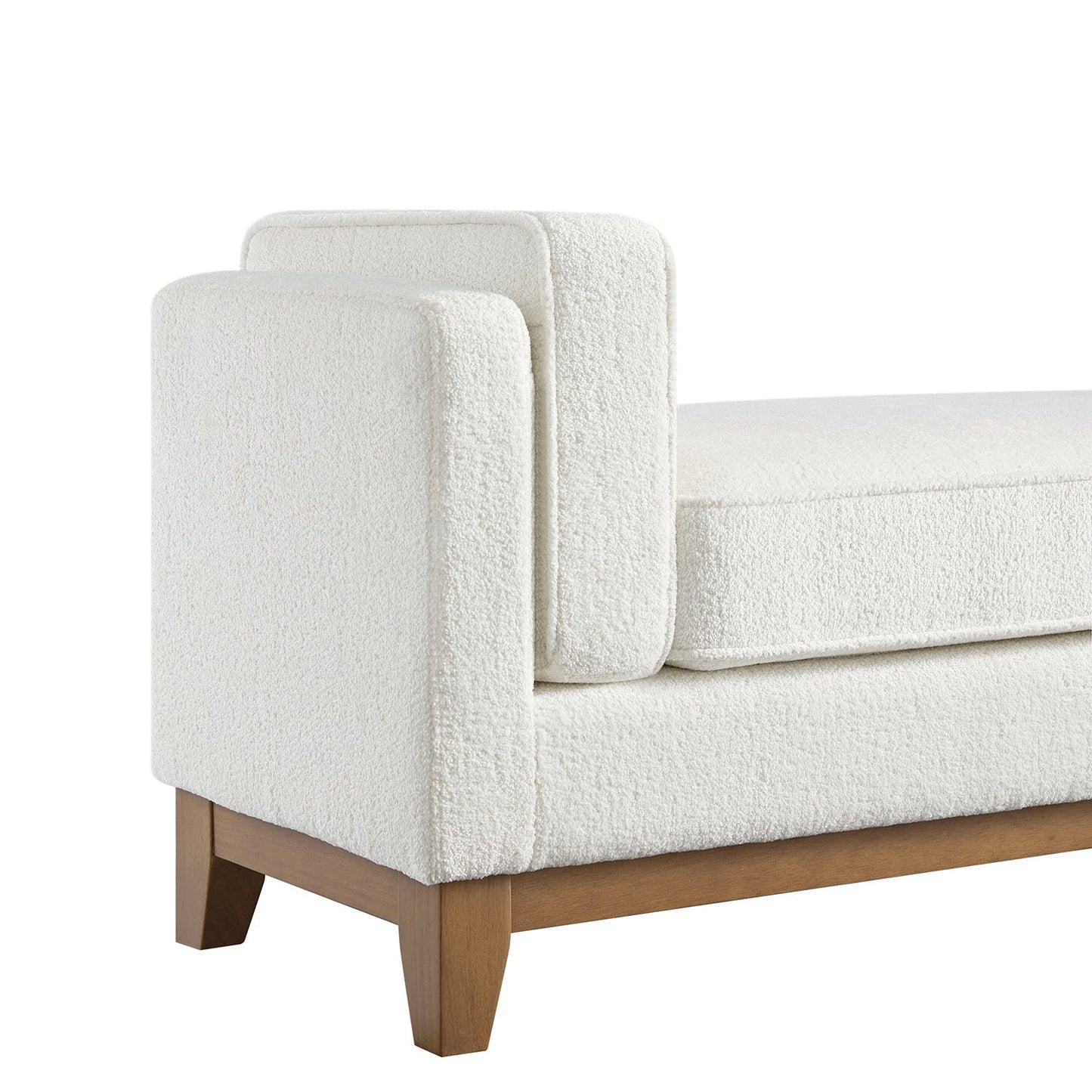 Banc rembourré Dipley Beige Boucle