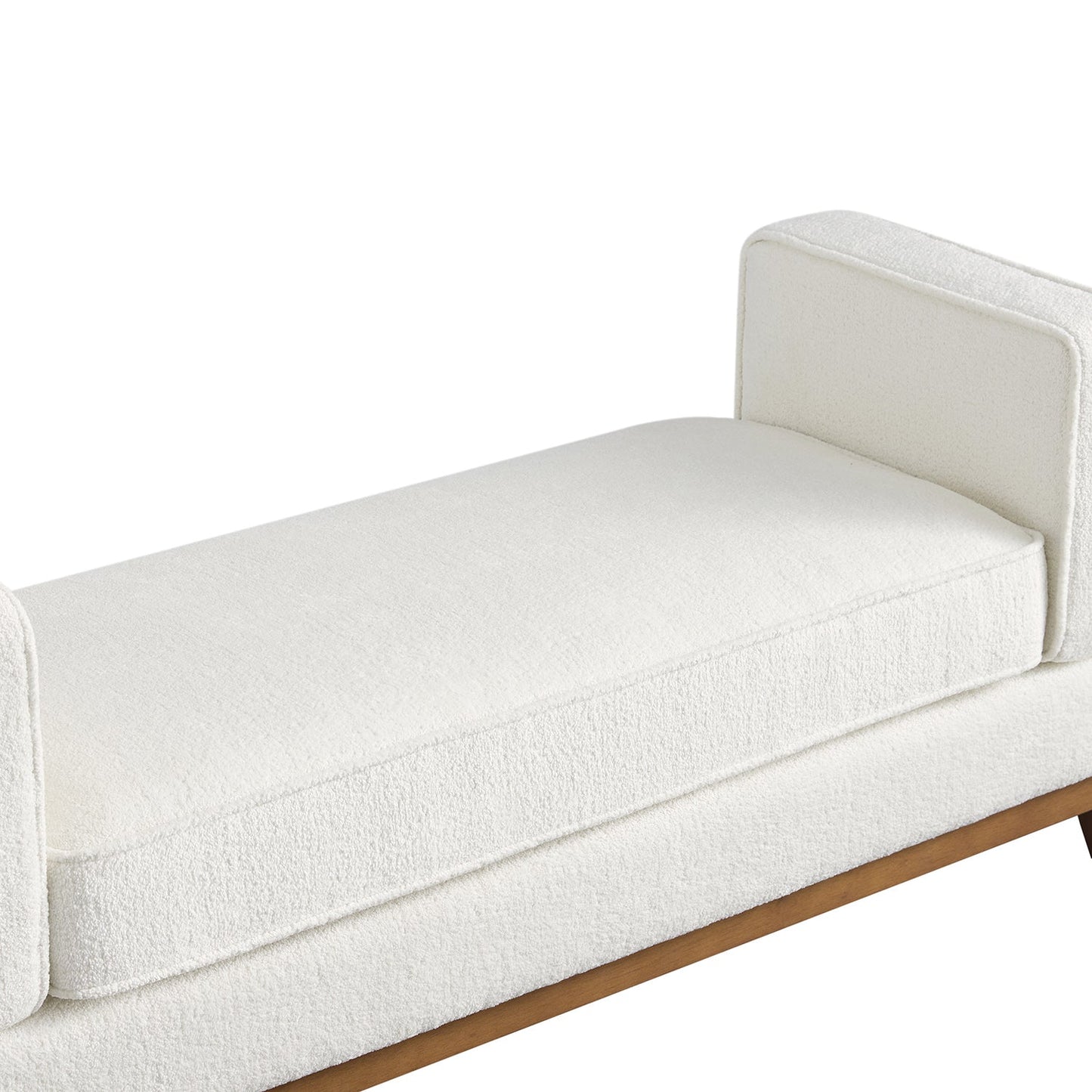 Banc rembourré Dipley Beige Boucle