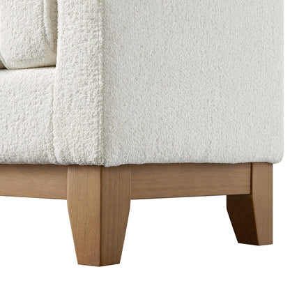 Banc rembourré Dipley Beige Boucle