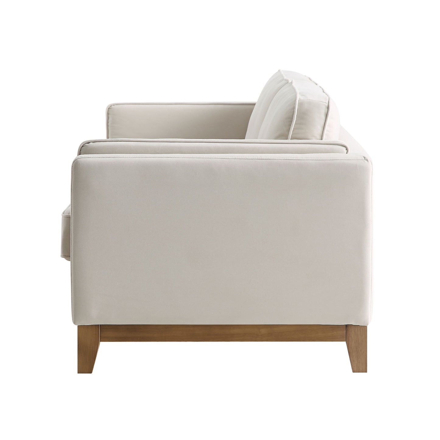 Canapé Dipley en velours champagne, 3 places