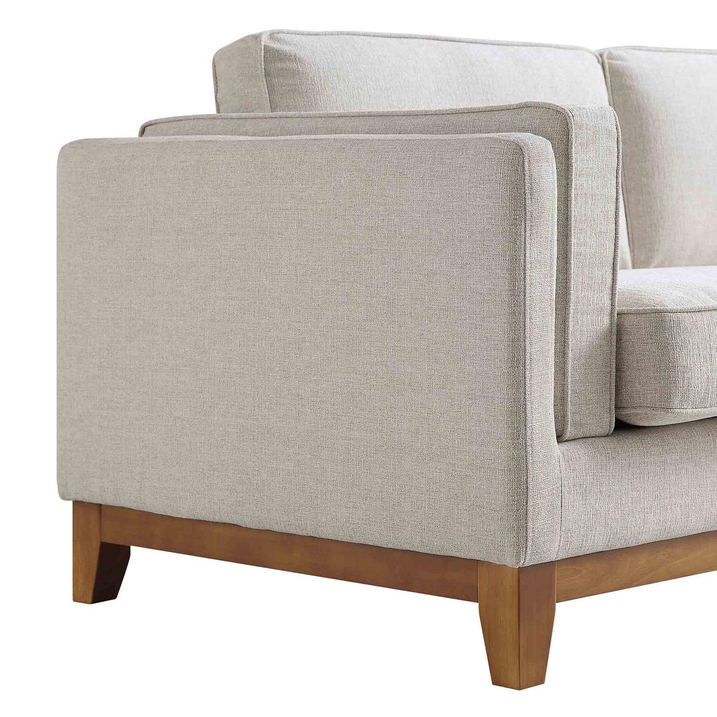 Canapé 2 places en tissu Dipley Oatmeal