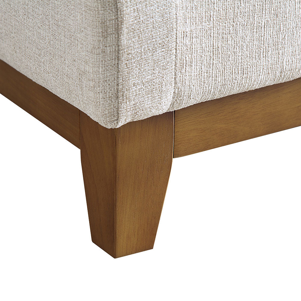 Canapé 3 places en tissu Dipley Oatmeal