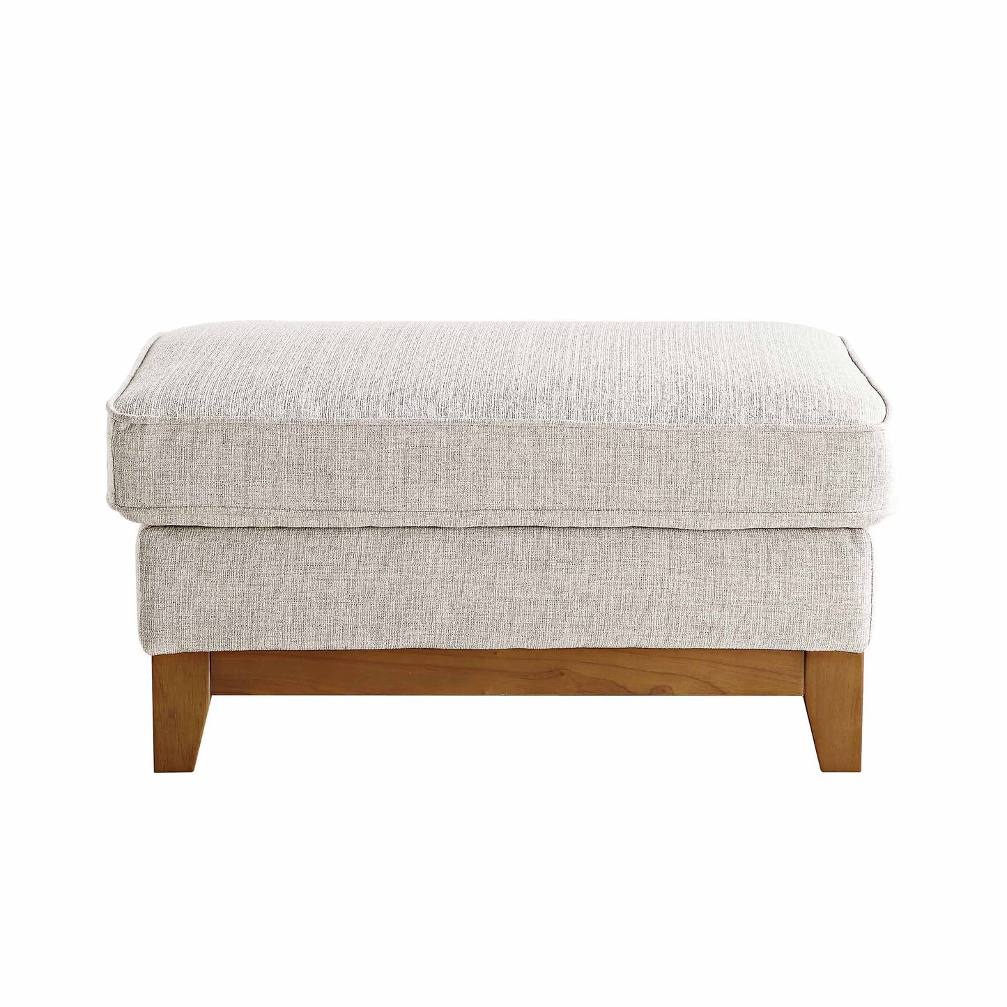 Repose-pieds de rangement en tissu Dipley Oatmeal