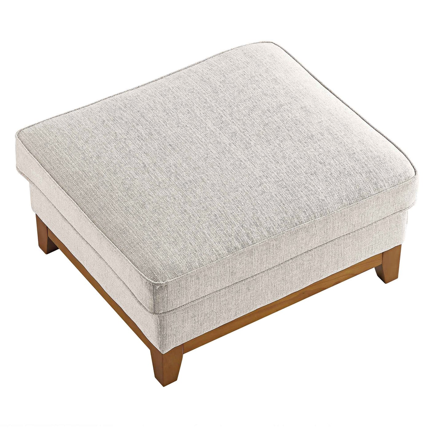 Repose-pieds de rangement en tissu Dipley Oatmeal
