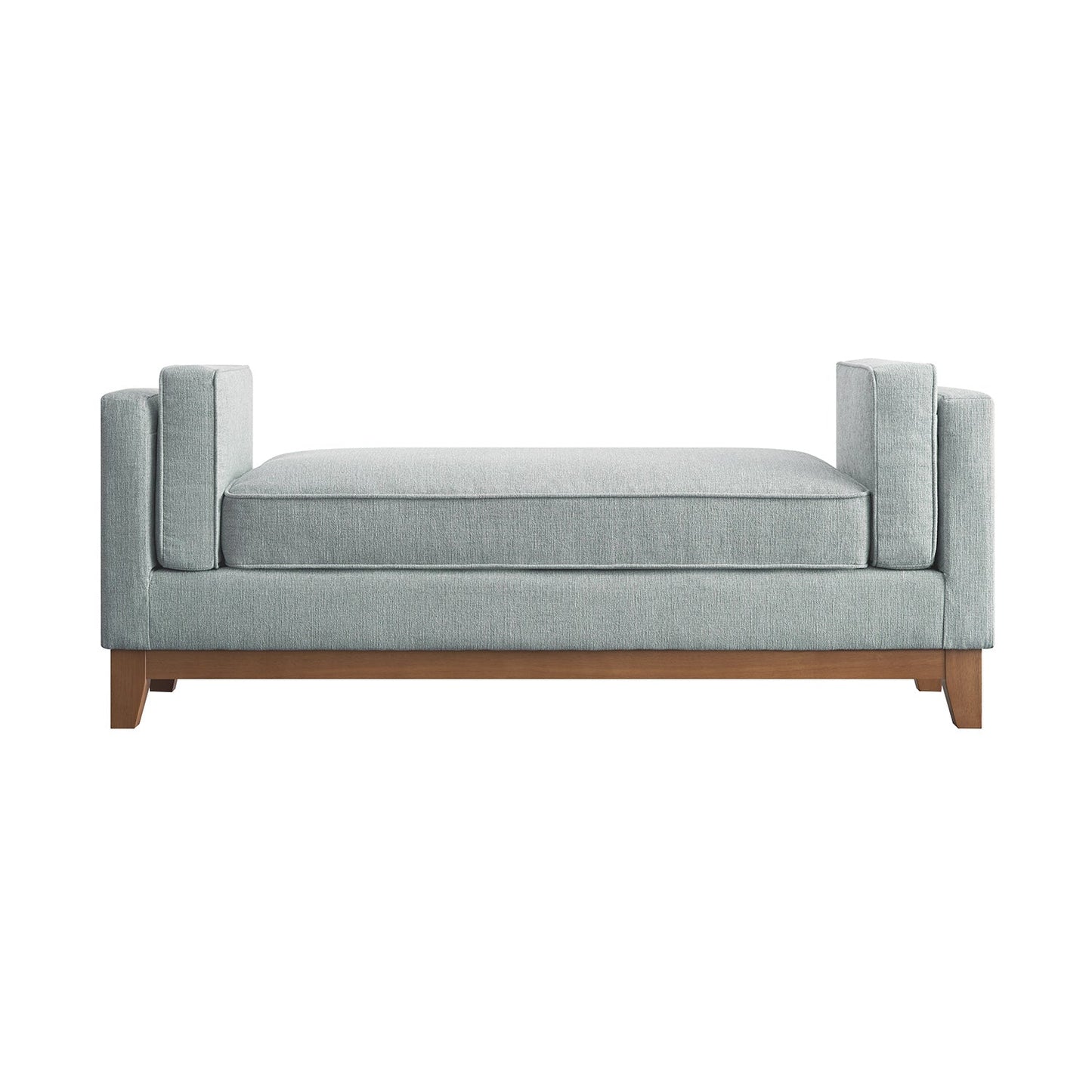 Banc rembourré en tissu tissé Dipley Sage