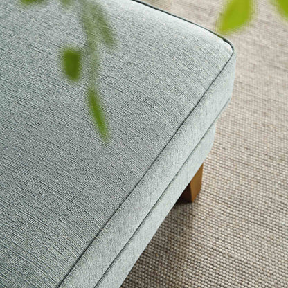 Repose-pieds de rangement en tissu tissé Dipley Sage