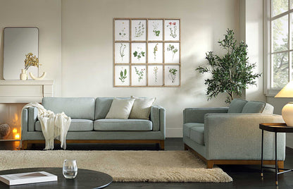 Canapé 3 places en tissu Dipley Sage