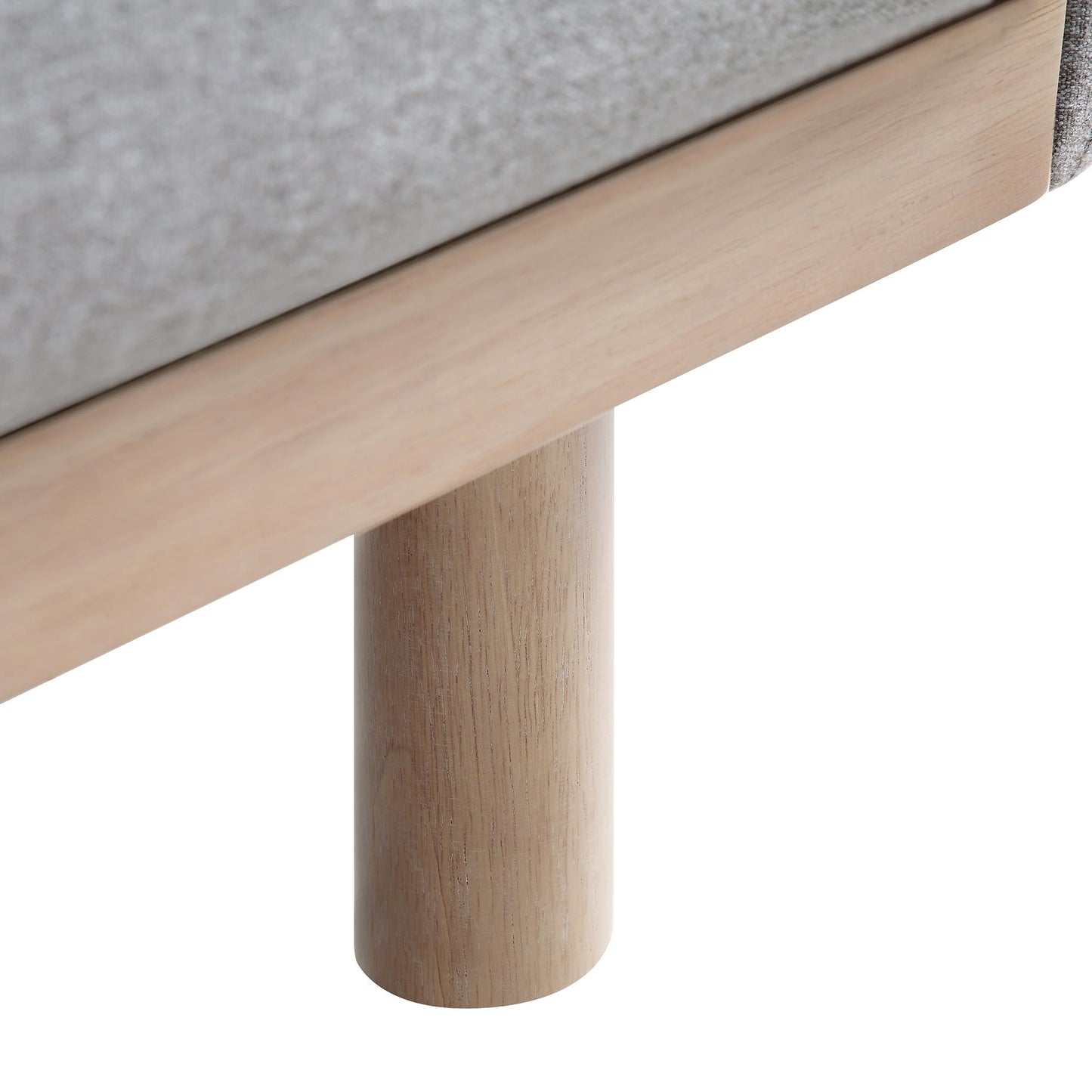 Canapé 3 places en tissu gris chiné Timber