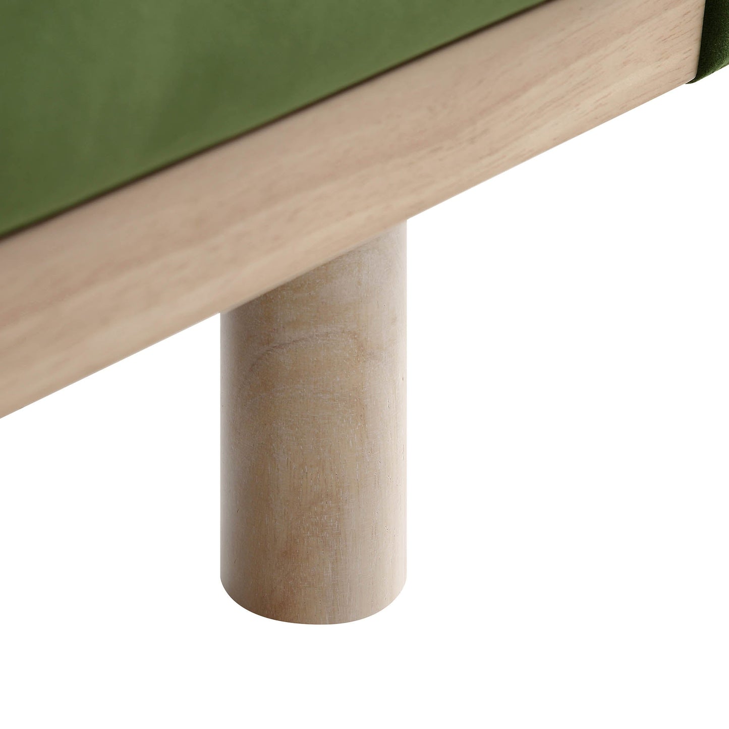 Canapé 3 places en velours vert fougère