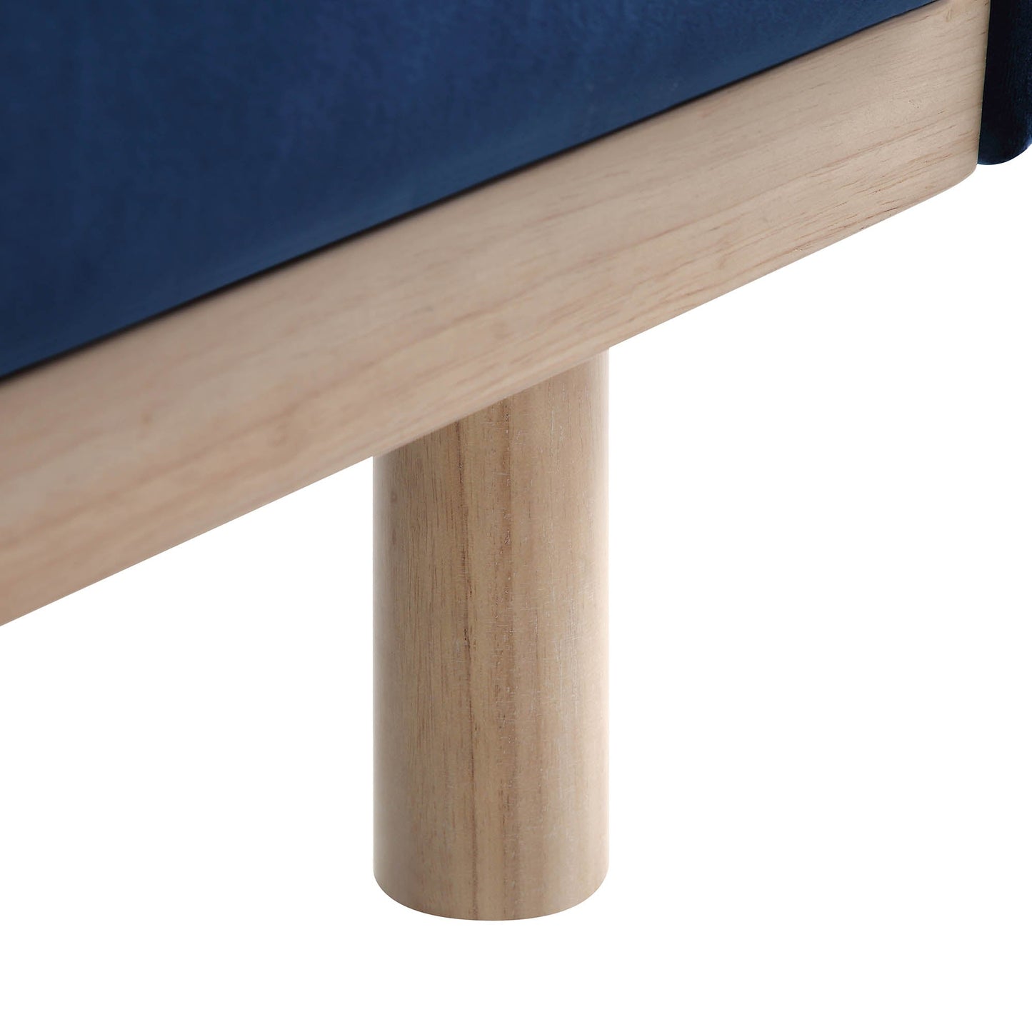 Canapé 2 places en velours bleu marine Timber