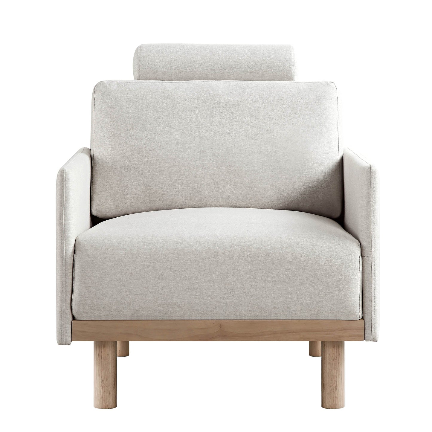 Fauteuil en tissu Timber Oatmeal