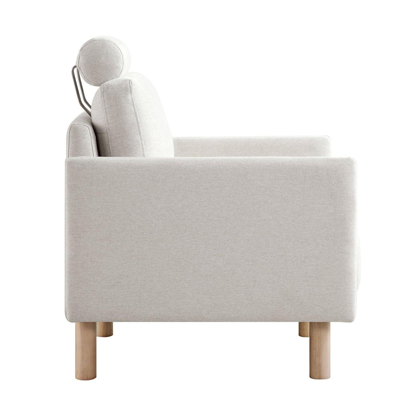Fauteuil en tissu Timber Oatmeal