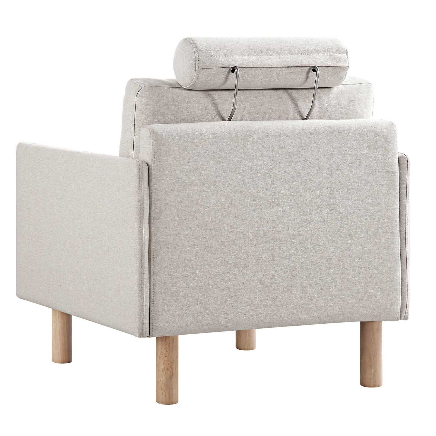 Fauteuil en tissu Timber Oatmeal