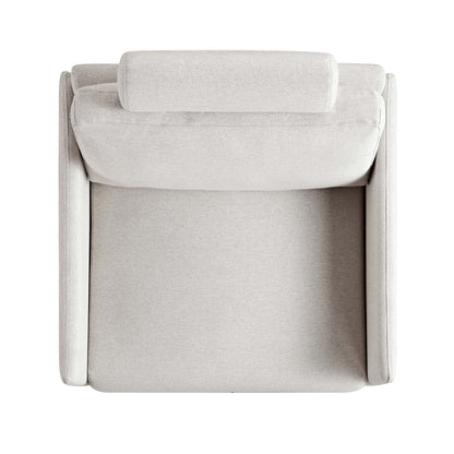 Fauteuil en tissu Timber Oatmeal