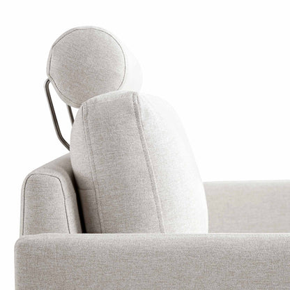 Fauteuil en tissu Timber Oatmeal