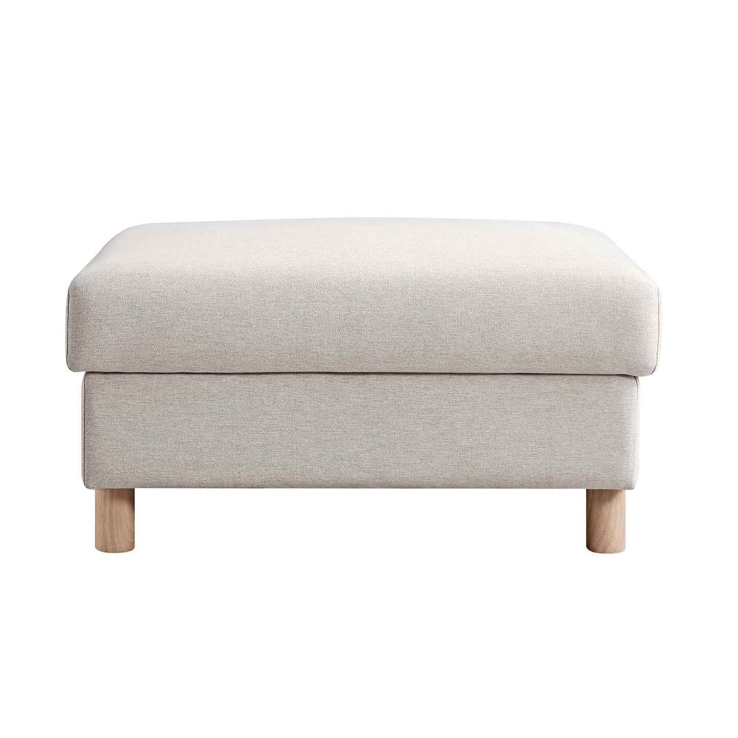 Pouf de rangement en tissu Timber Oatmeal