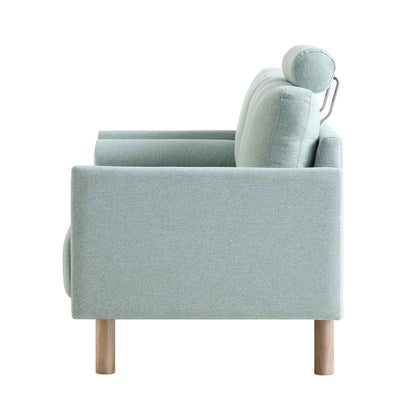 Canapé 2 places en tissu vert sauge Timber