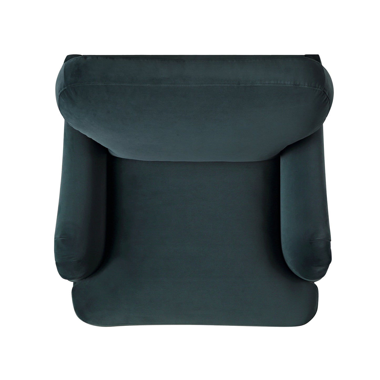 Daphnis, canapé en velours bleu égéen, 1 place