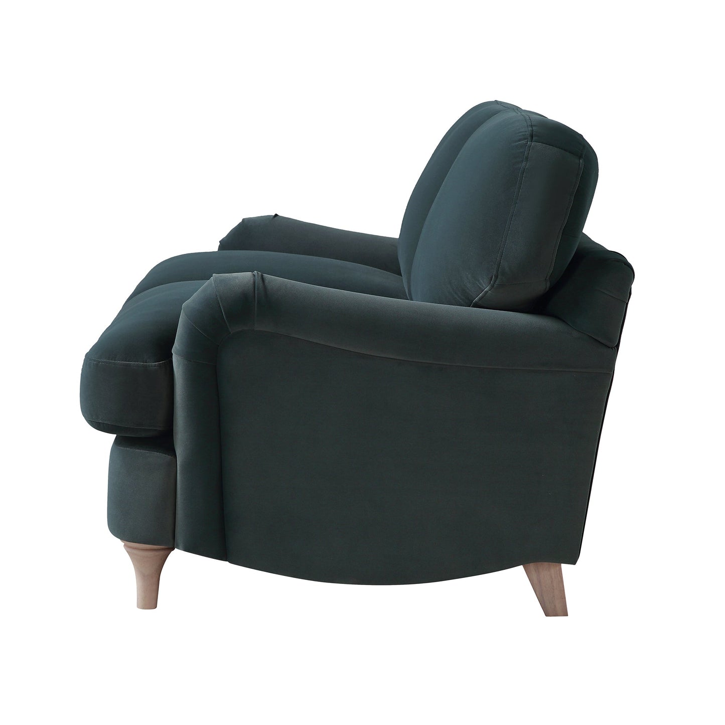 Canapé Daphnis en velours bleu égéen, 2 places