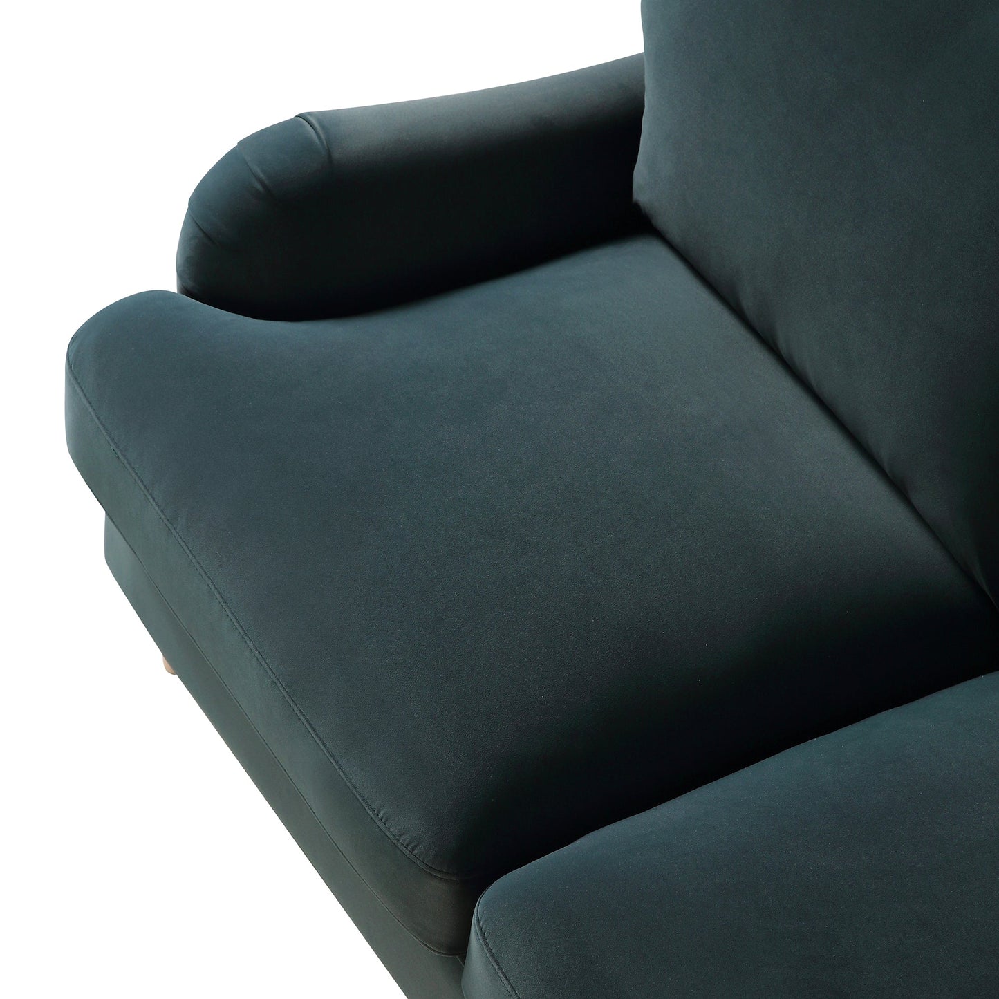 Canapé Daphnis en velours bleu égéen, 2 places