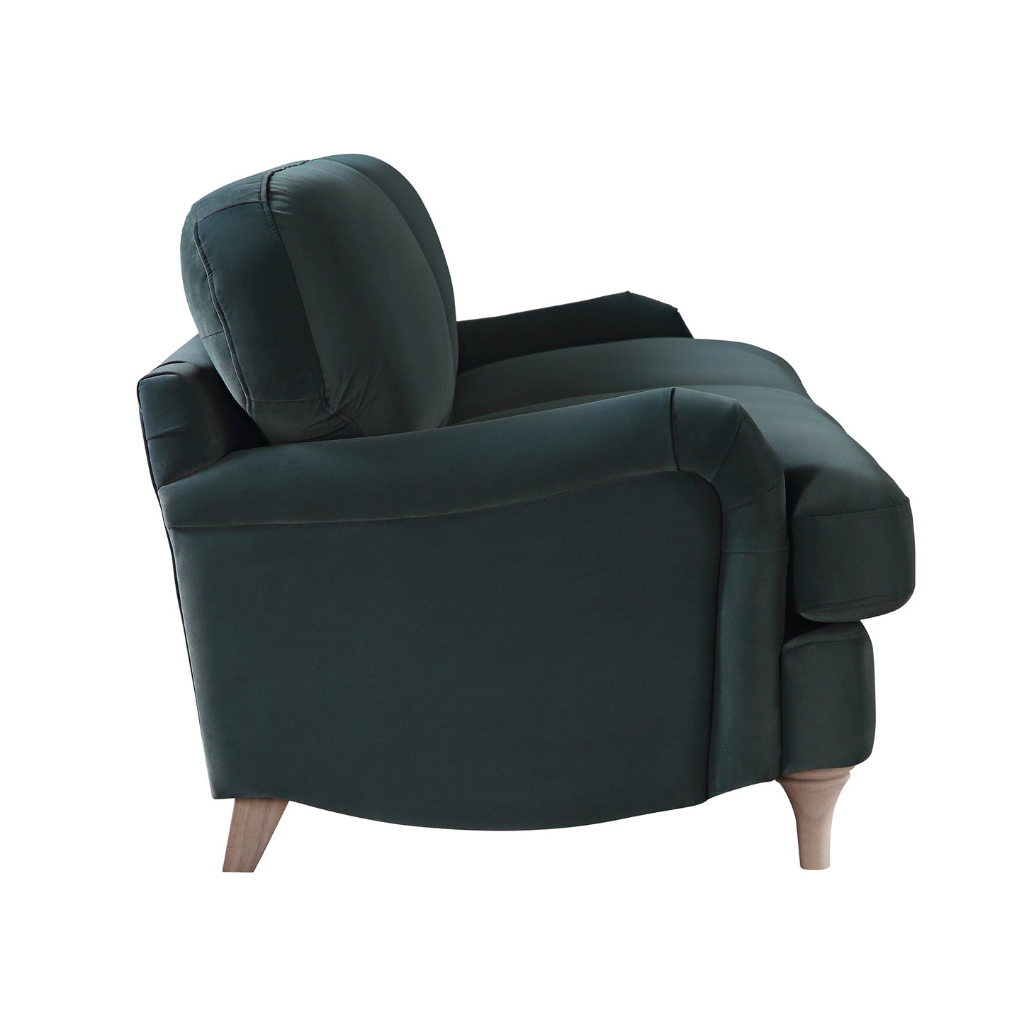 Canapé Daphnis en velours bleu égéen, 3 places