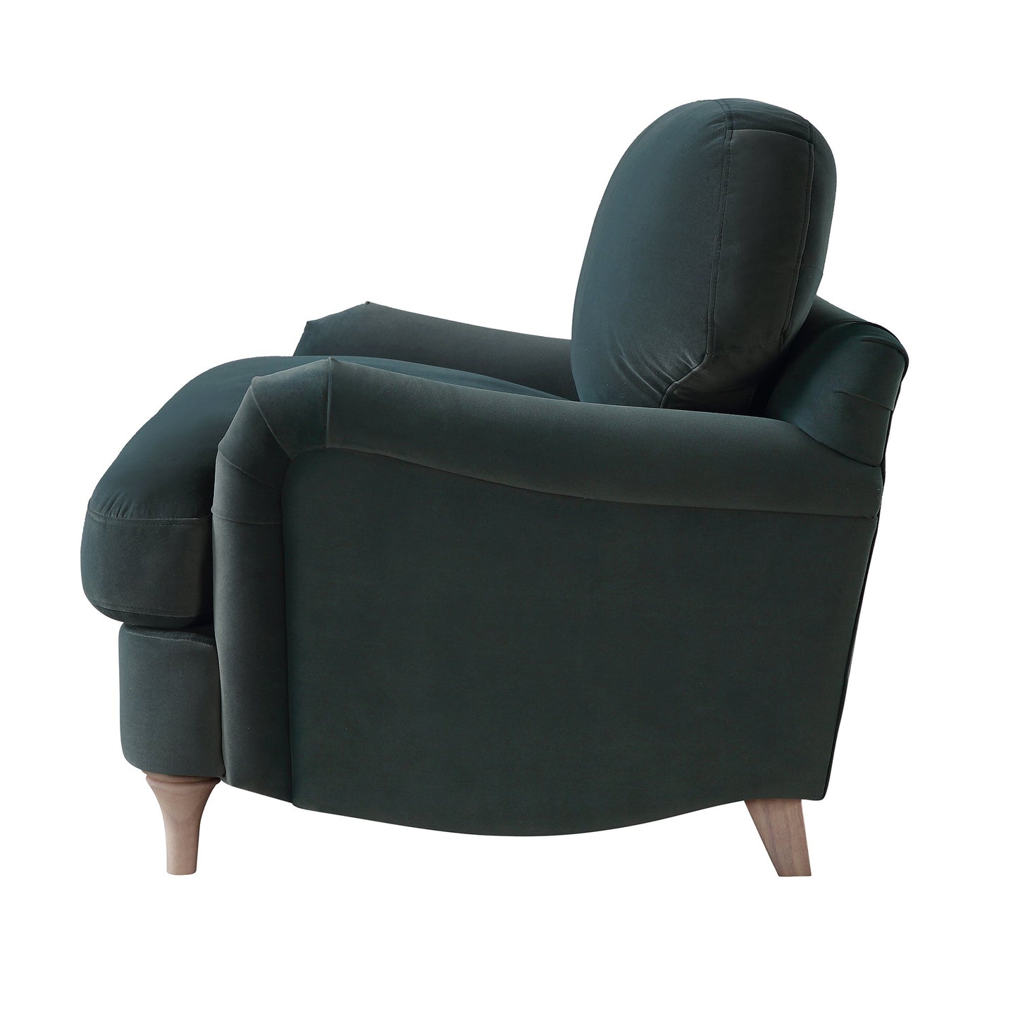 Canapé en velours bleu égéen Daphnis, causeuse