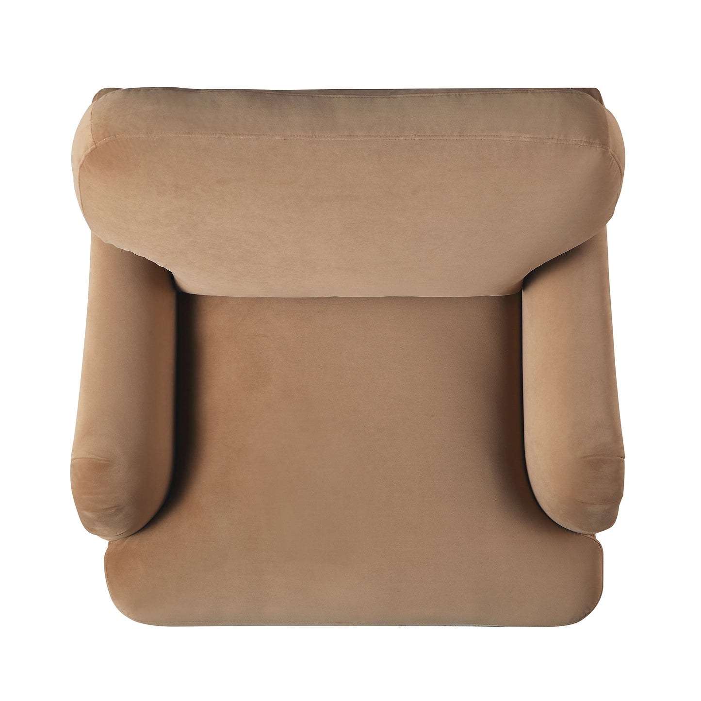 Canapé Daphnis en velours camel, 1 place