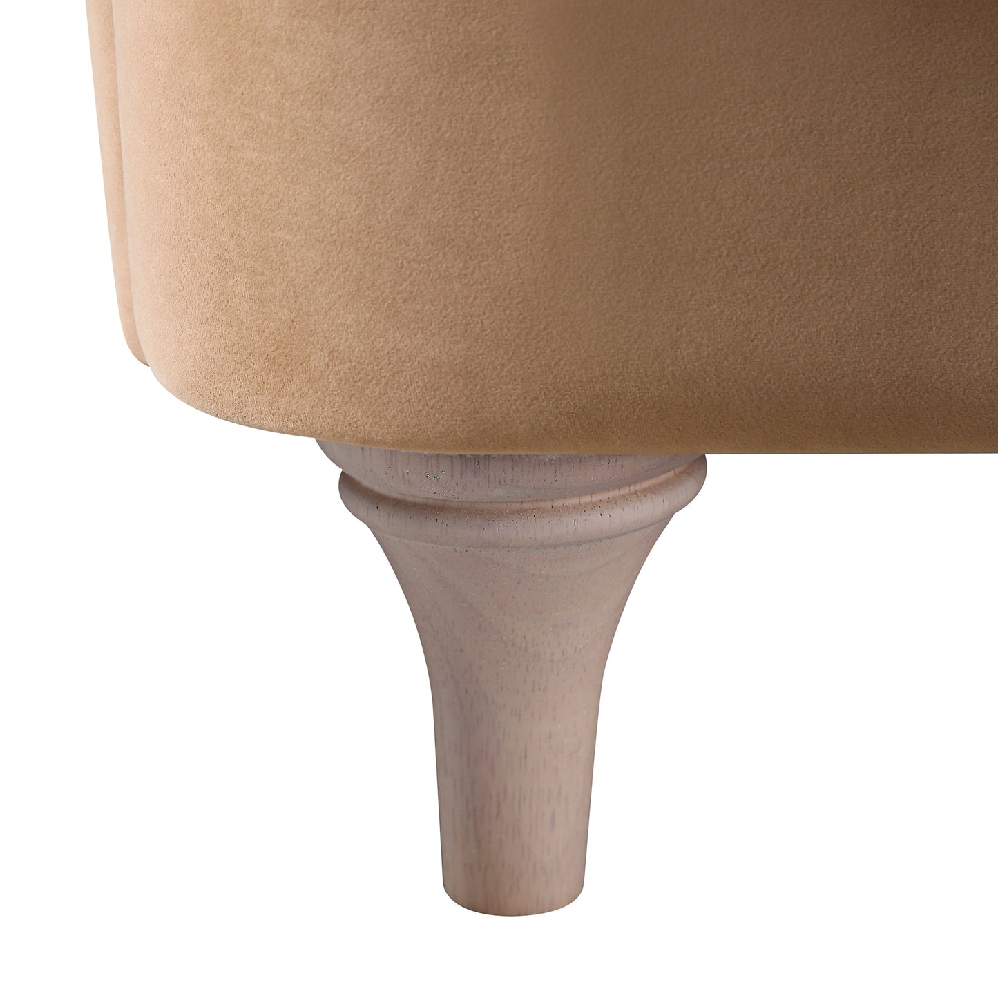 Canapé Daphnis en velours camel, 1 place