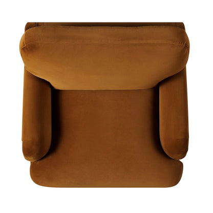 Canapé Daphnis en velours cannelle, 1 place