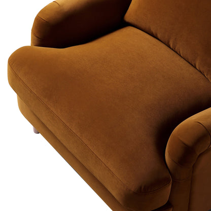 Canapé Daphnis en velours cannelle, 1 place