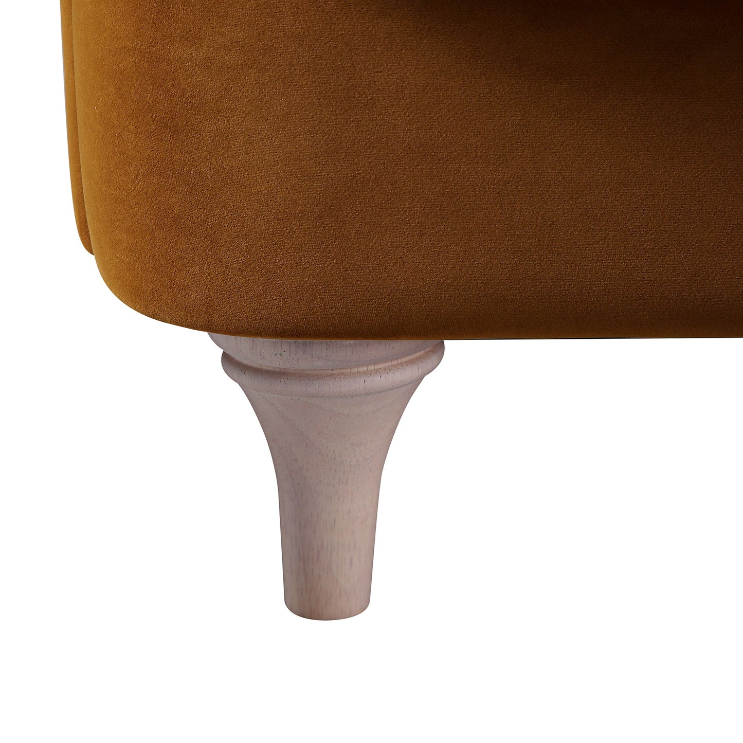 Canapé Daphnis en velours cannelle, 1 place