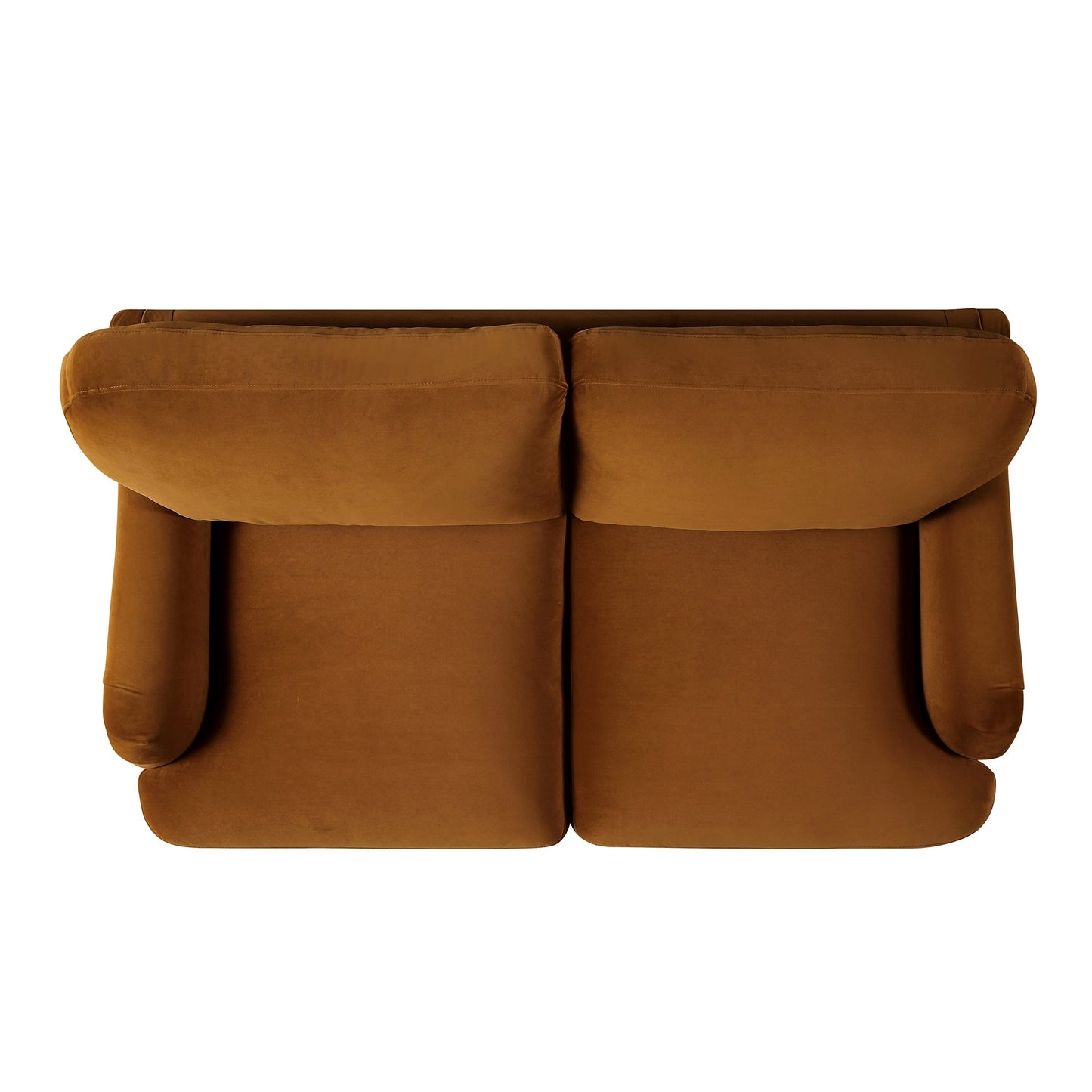 Canapé 2 places en velours cannelle Daphnis