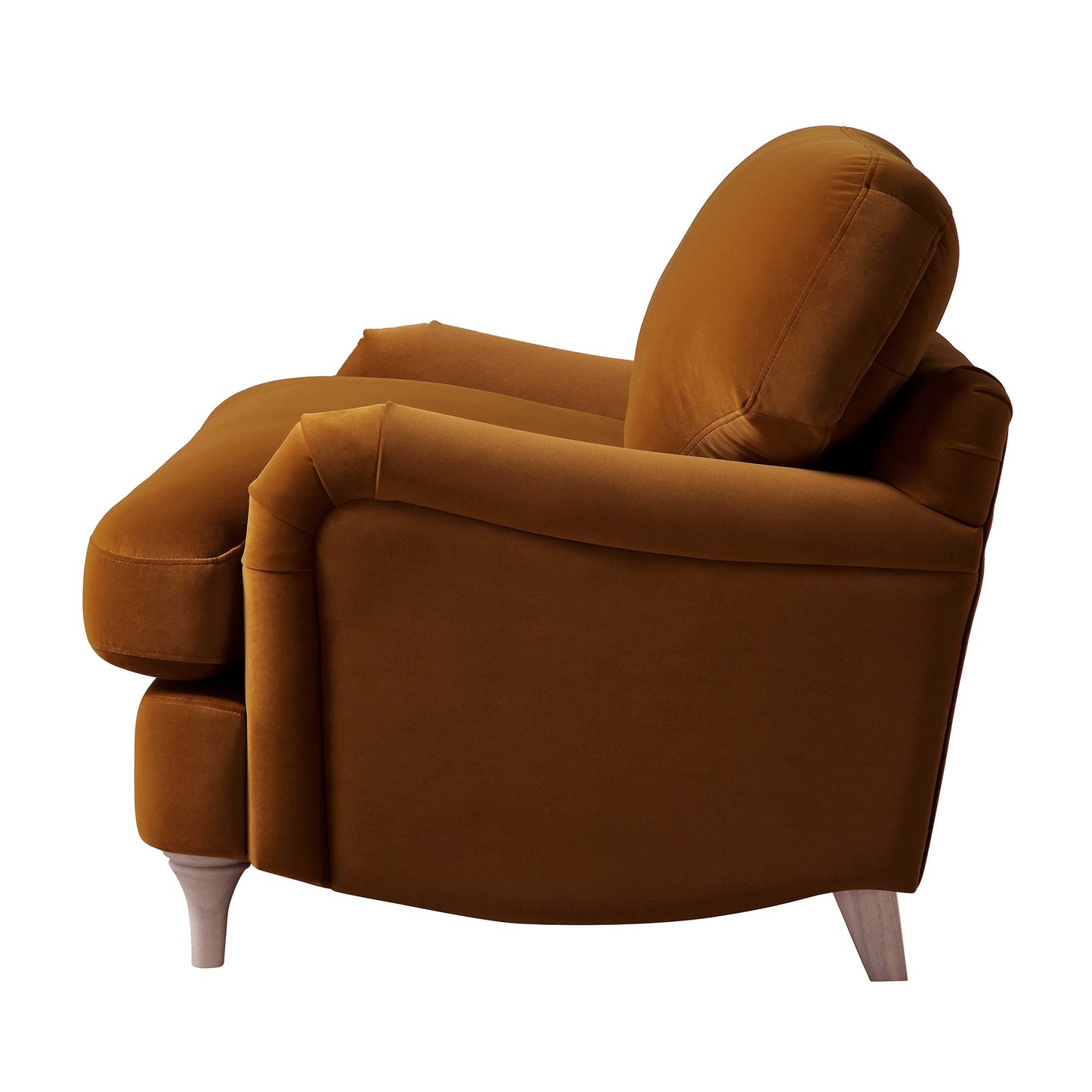 Canapé en velours cannelle Daphnis, causeuse