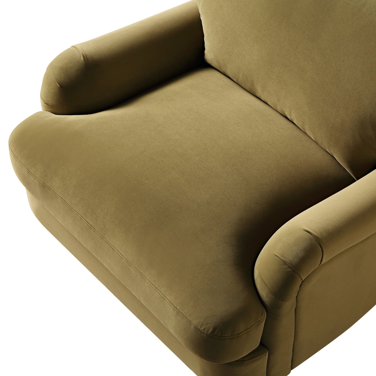 Daphnis Fudge, canapé en velours, 1 place