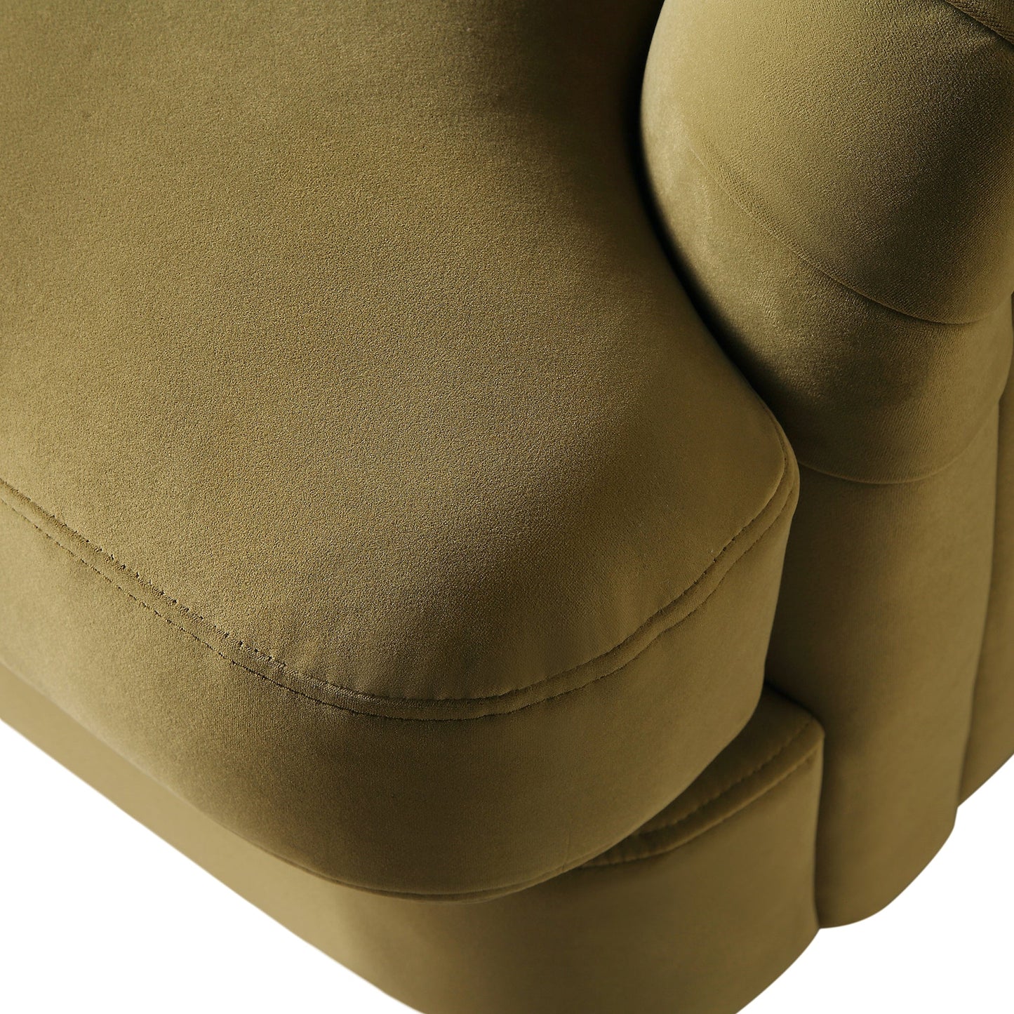 Daphnis Fudge, canapé en velours, 1 place