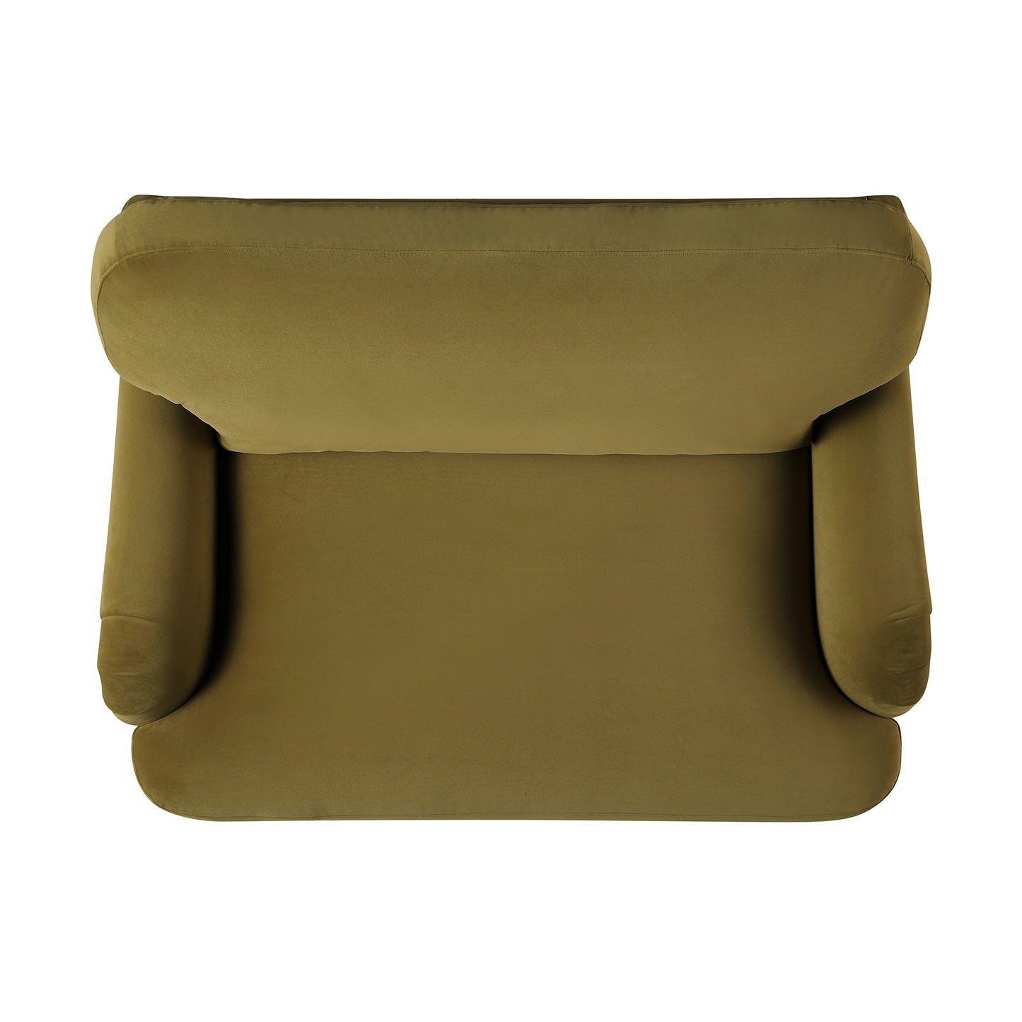 Canapé en velours Daphnis Fudge, causeuse