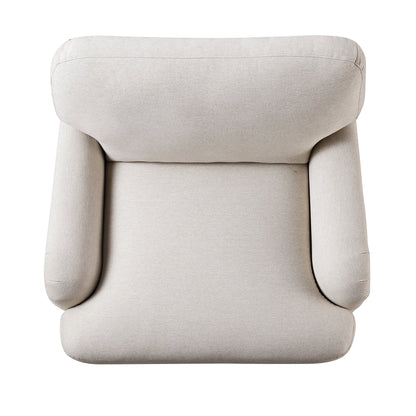 Canapé 1 place en tissu avoine Daphnis