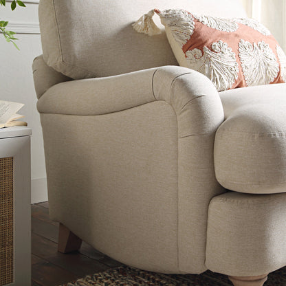 Canapé 1 place en tissu avoine Daphnis