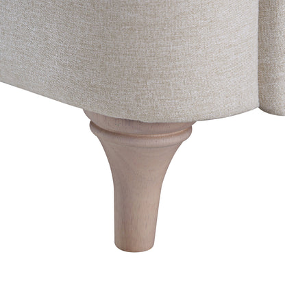 Canapé 2 places en tissu avoine Daphnis