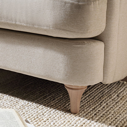 Canapé en tissu Daphnis Oatmeal, causeuse