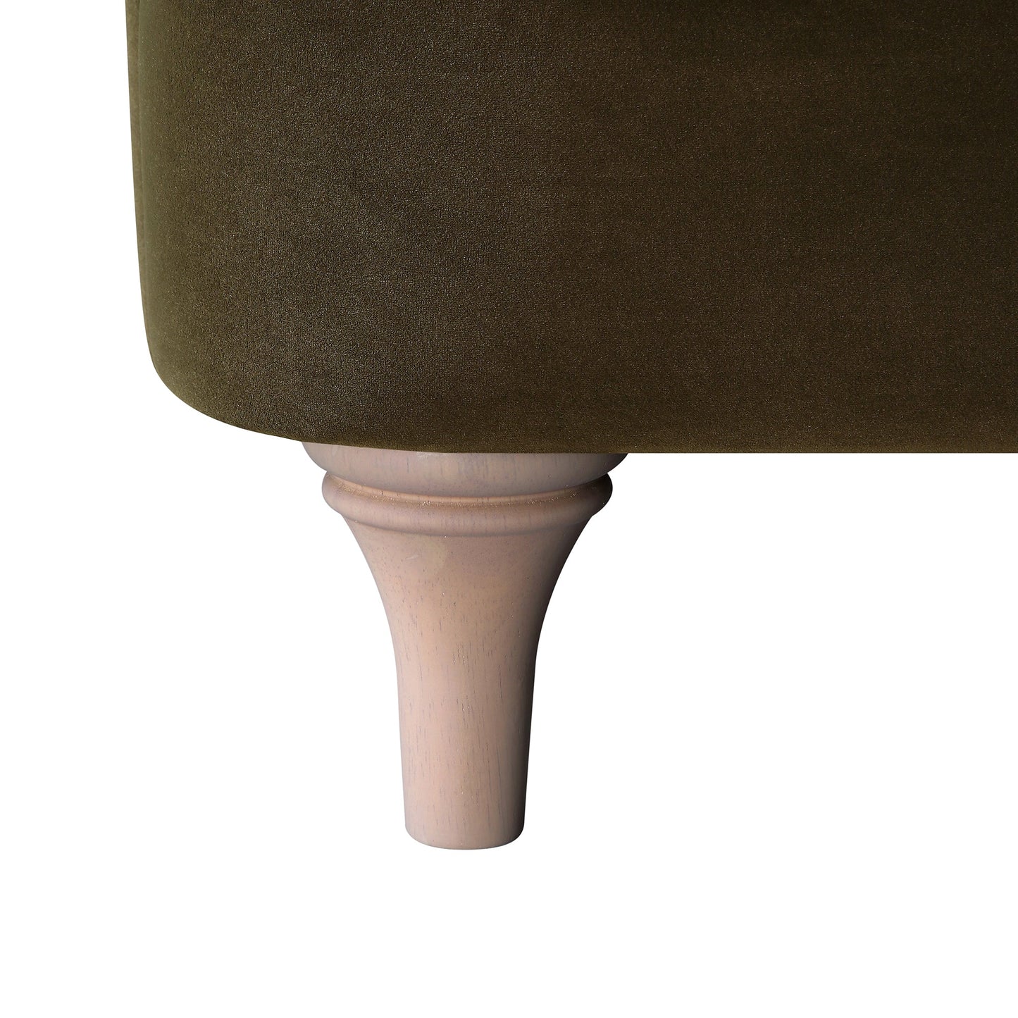 Canapé Daphnis en velours aux algues, 1 place