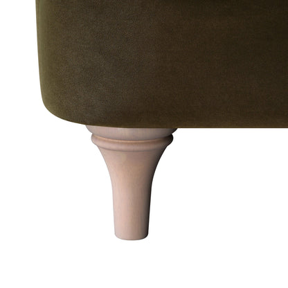 Canapé Daphnis en velours aux algues, 1 place