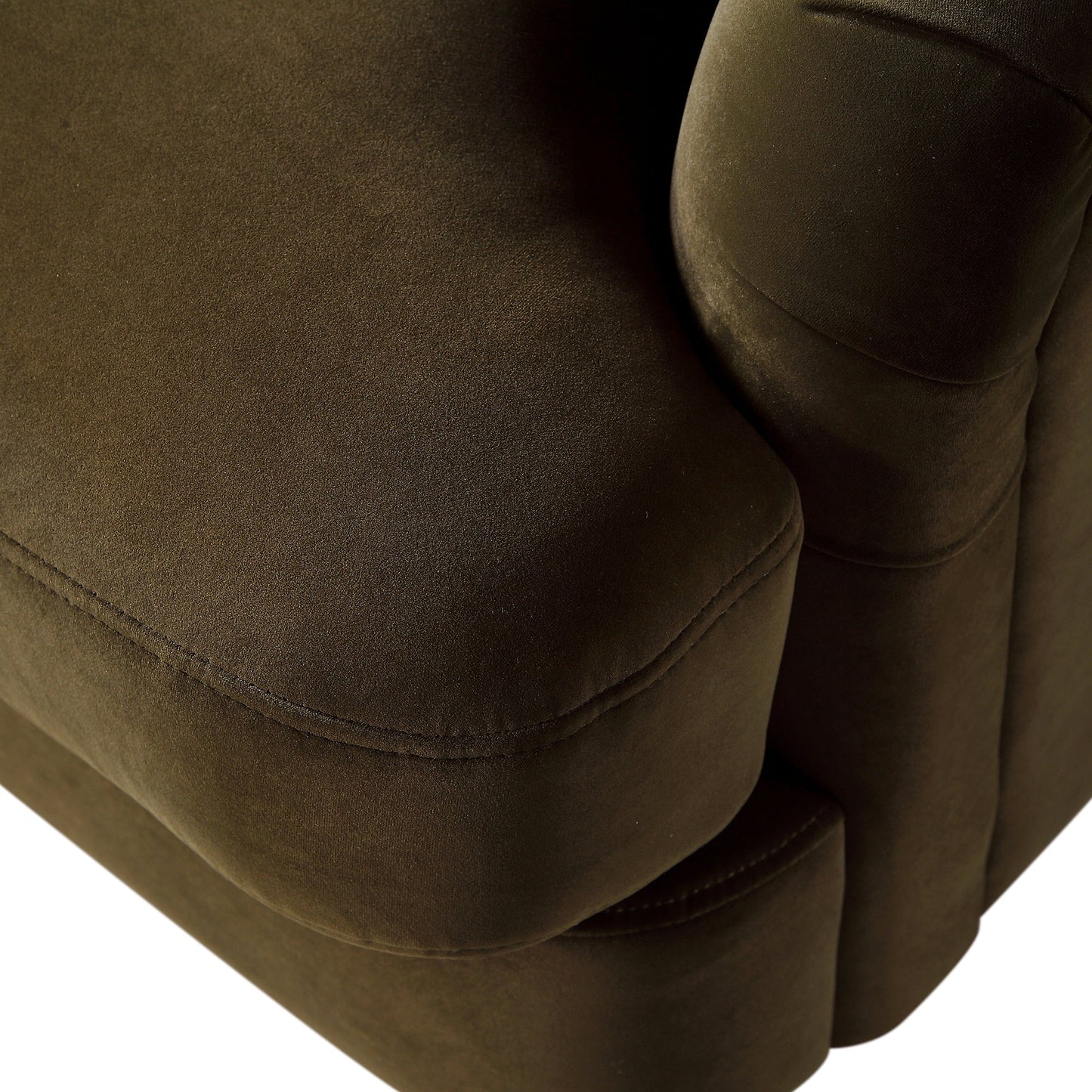 Canapé Daphnis en velours aux algues, 1 place