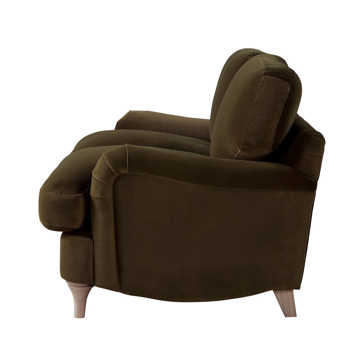 Canapé Daphnis en velours aux algues, 2 places