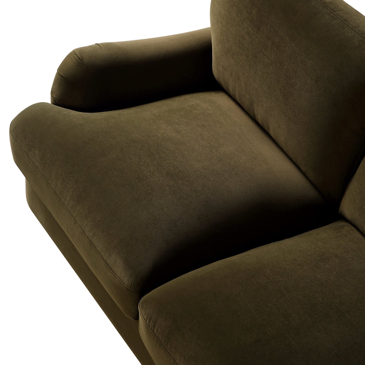 Canapé Daphnis en velours aux algues, 2 places