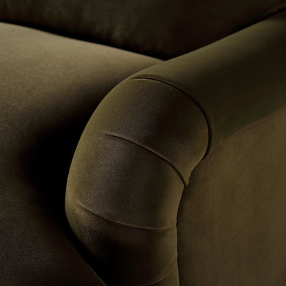 Canapé Daphnis en velours aux algues, 2 places